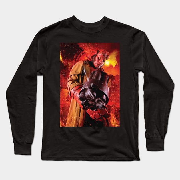 Hellboy - Bureau for Paranormal Research and Defense Long Sleeve T-Shirt by GaudaPrime31